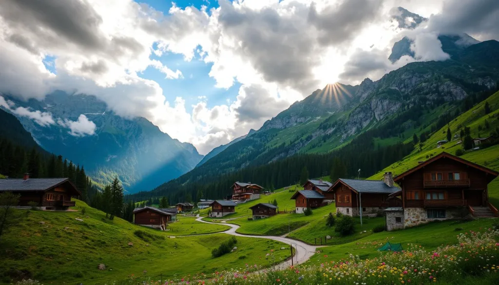 Dolomiten Bergdörfer Italien