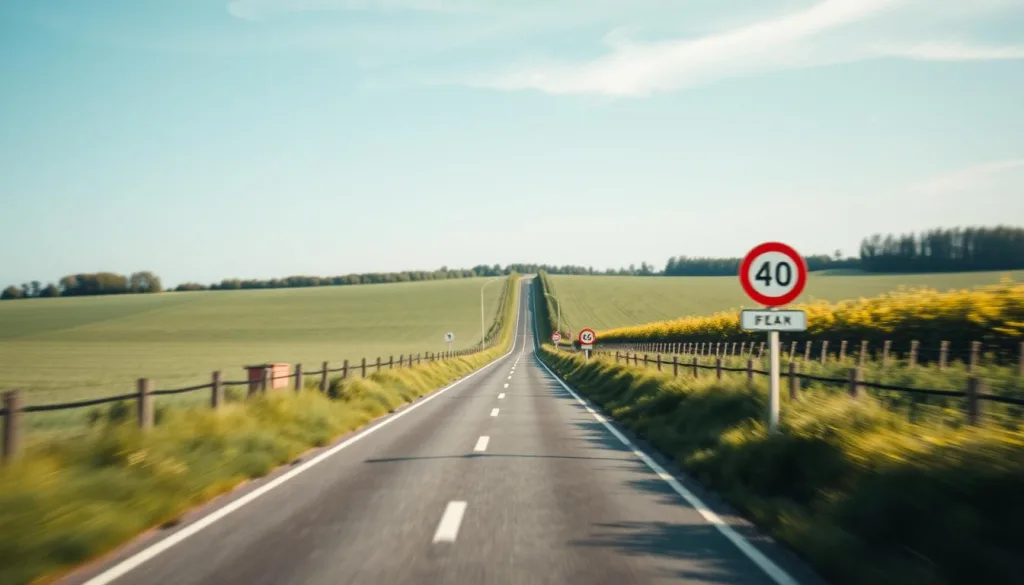 Geschwindigkeitsbegrenzung Landstraßen Belgien