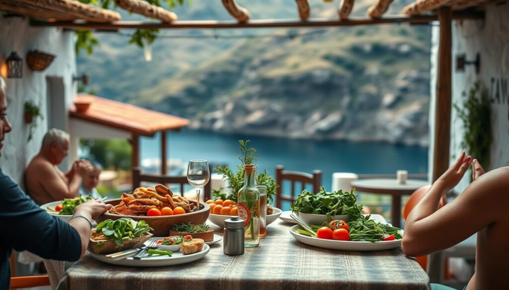 Kretische Küche in Agia Roumeli Kretische Küche in Agia Roumeli