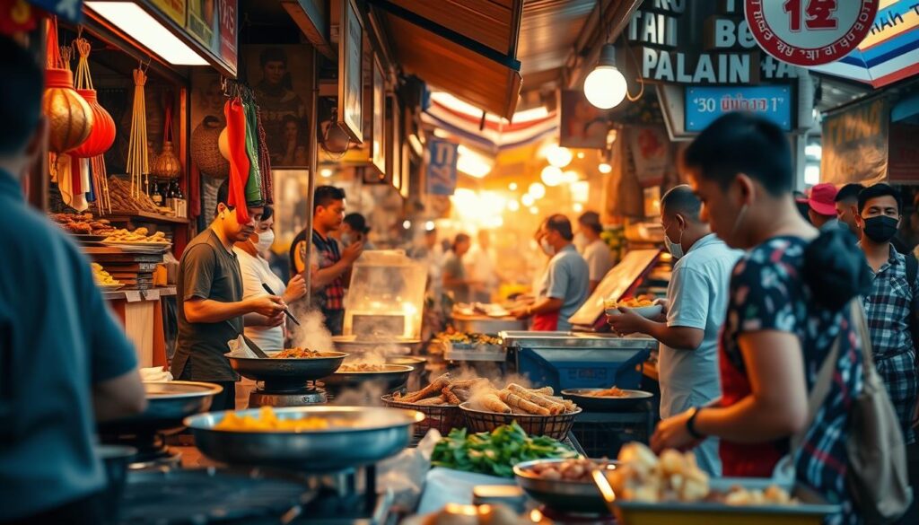 thailändische Küche Street Food